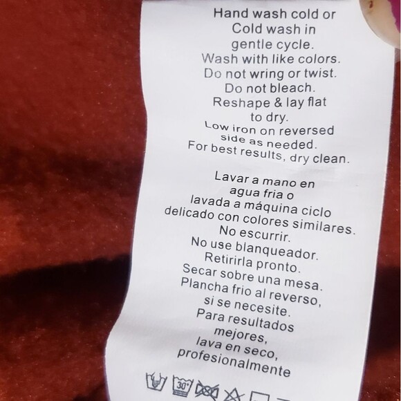 Emerette Burnt Orange Cotton Sweater M - Picture 4 of 5